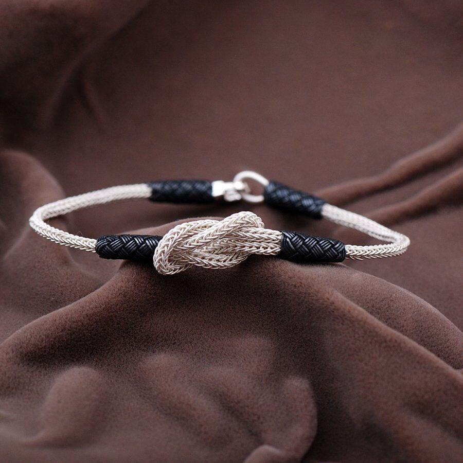 Kazaziye El Sarması Gümüş Bileklik 2082