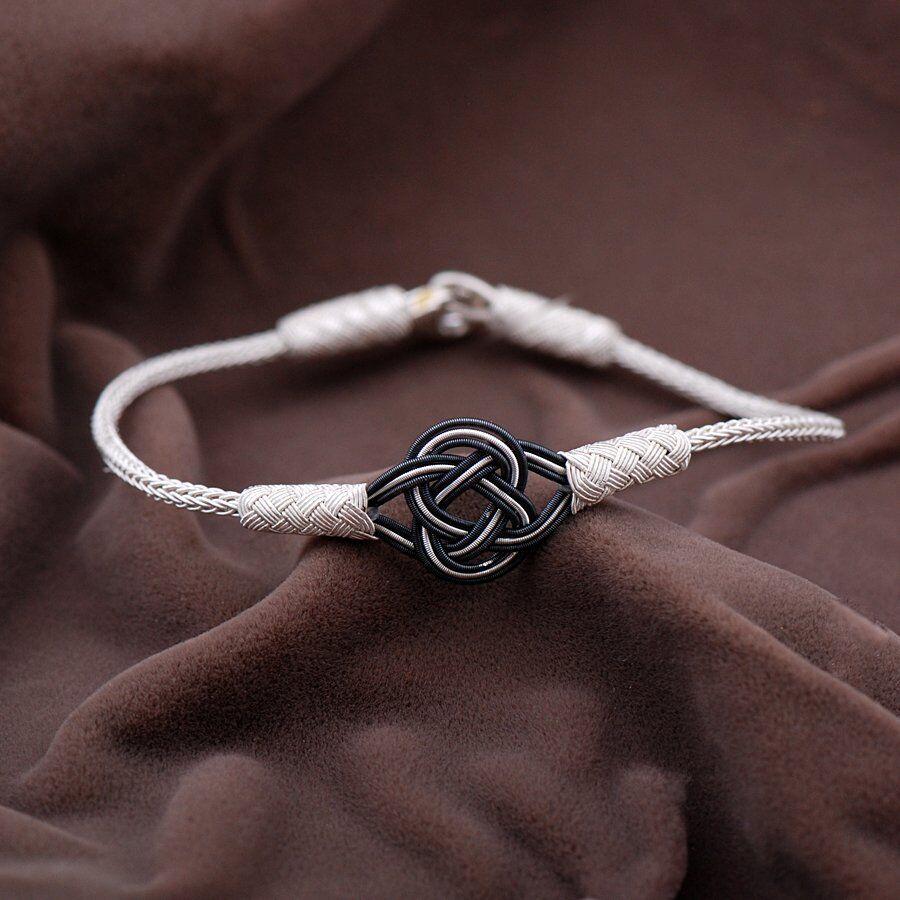 Kazaziye El Sarması Gümüş Bileklik 2087