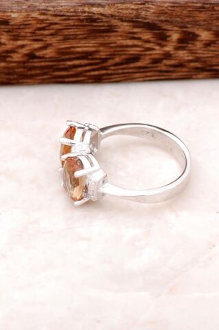 Sultan Taşlı Tasarım Gümüş Yüzük 1789