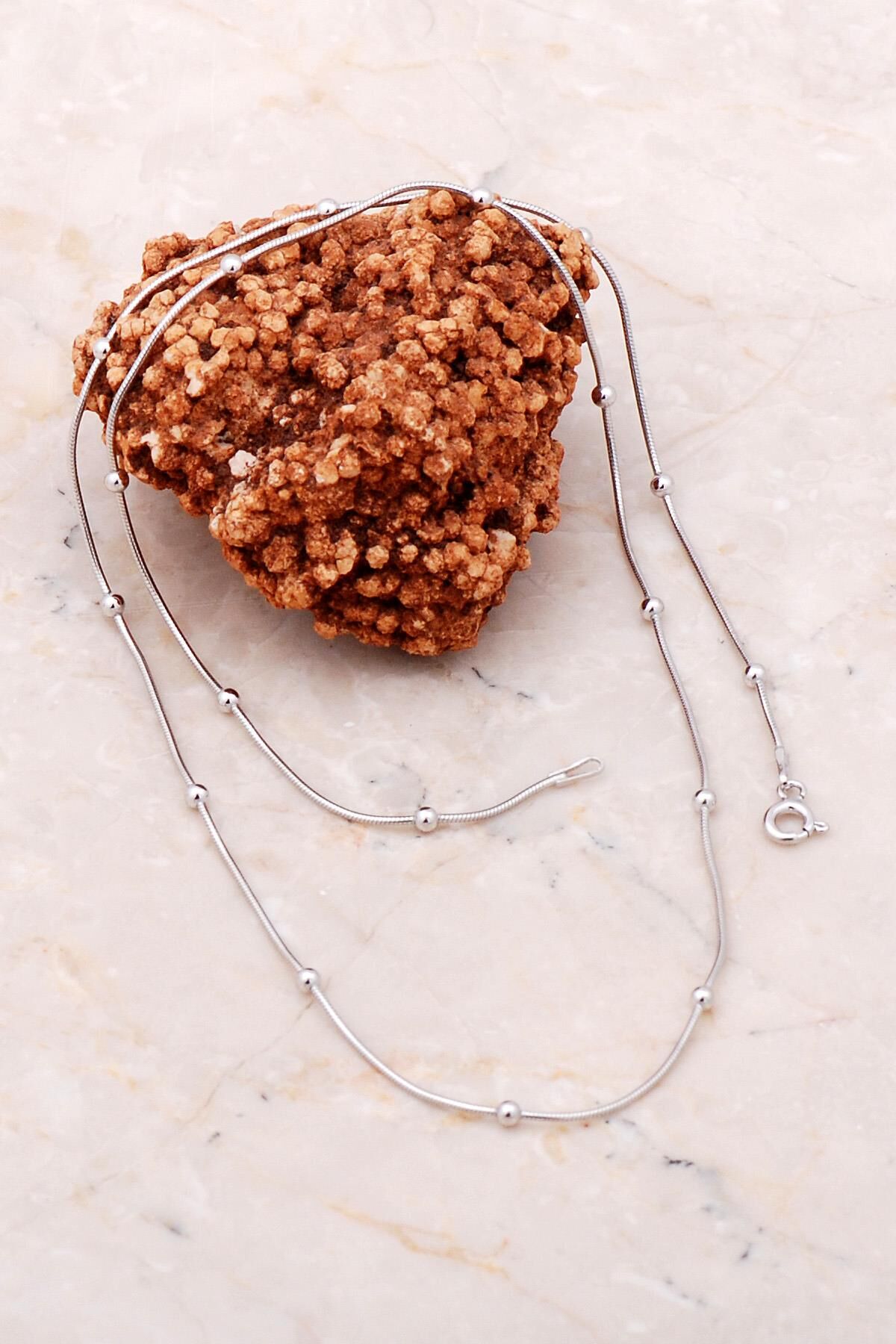 Toplu Gümüş 50 Cm Zincir Kolye 6613