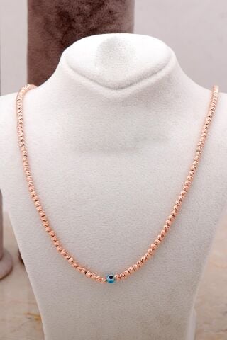 Dorissa Rose Gümüş Nazar Boncuklu Kolye 6854