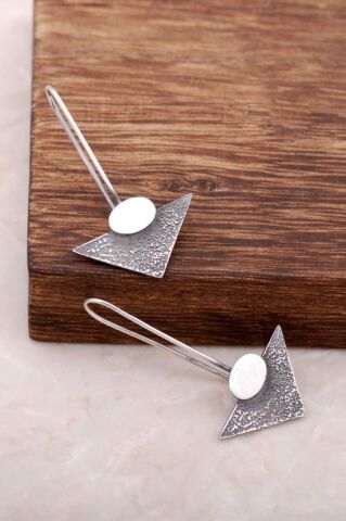 Laben Tasarım Elişi Gümüş Küpe 4043