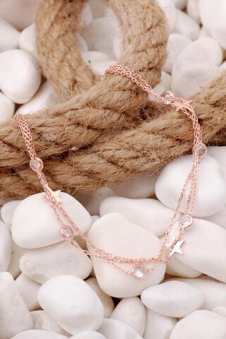 Yıldız Rose Gümüş Taşlı Gümüş Bileklik 3921