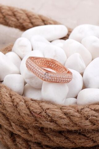 Tamtur Kare Rose Gümüş Yüzük 935