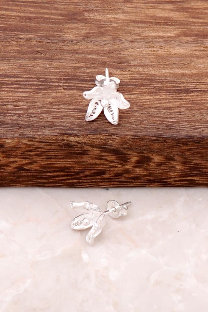 Telkari İşlemeli Gümüş Küpe 946