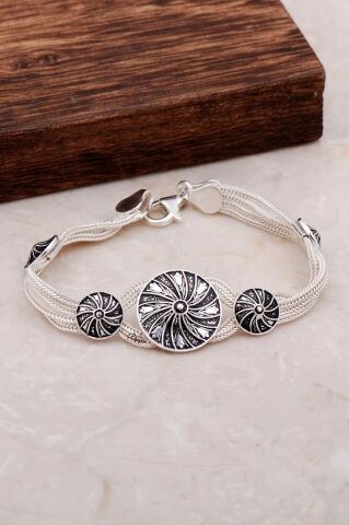 Midyat Hasırı El Örmesi Gümüş Set 2048