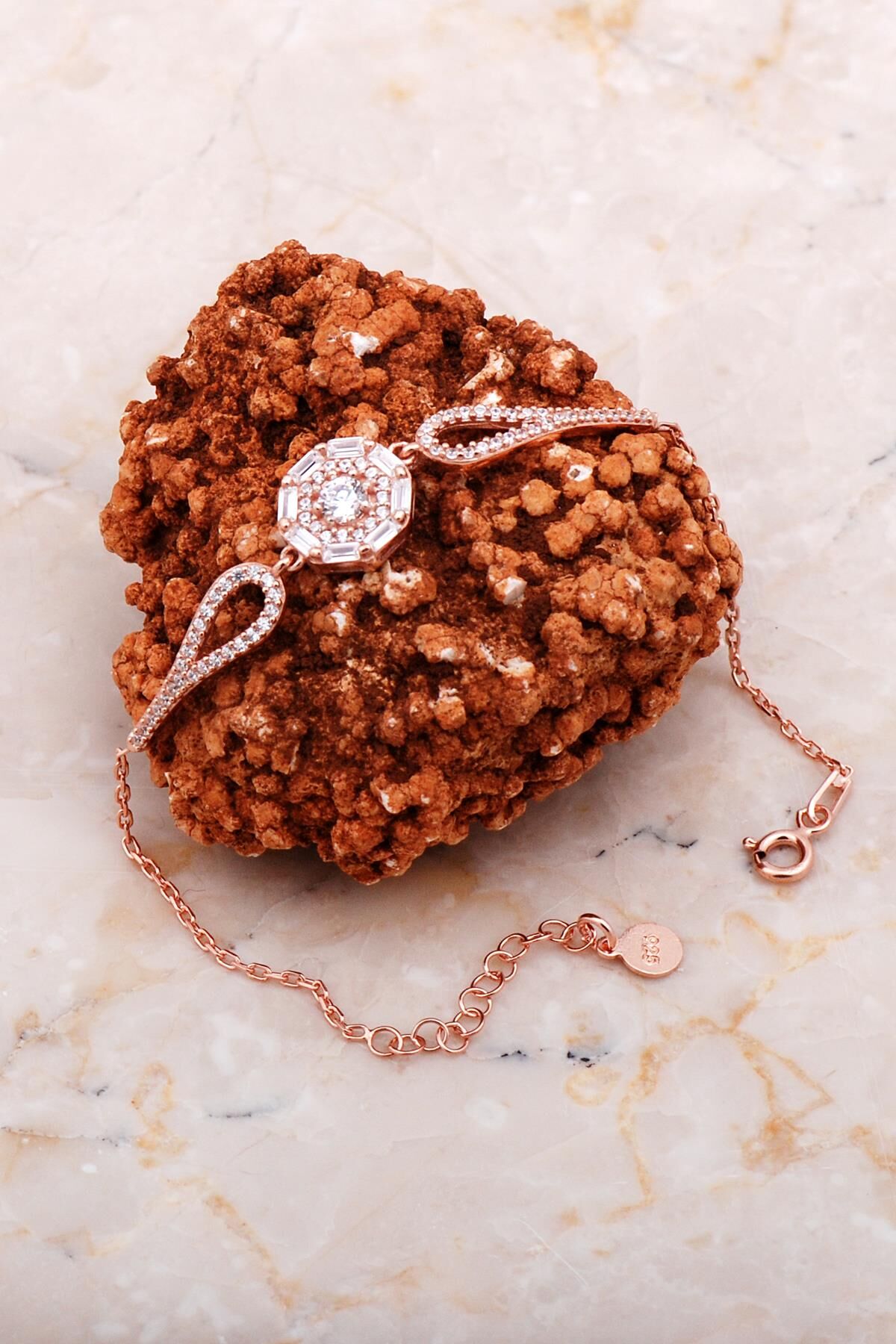 Baget Rose Gümüş Bileklik 4164