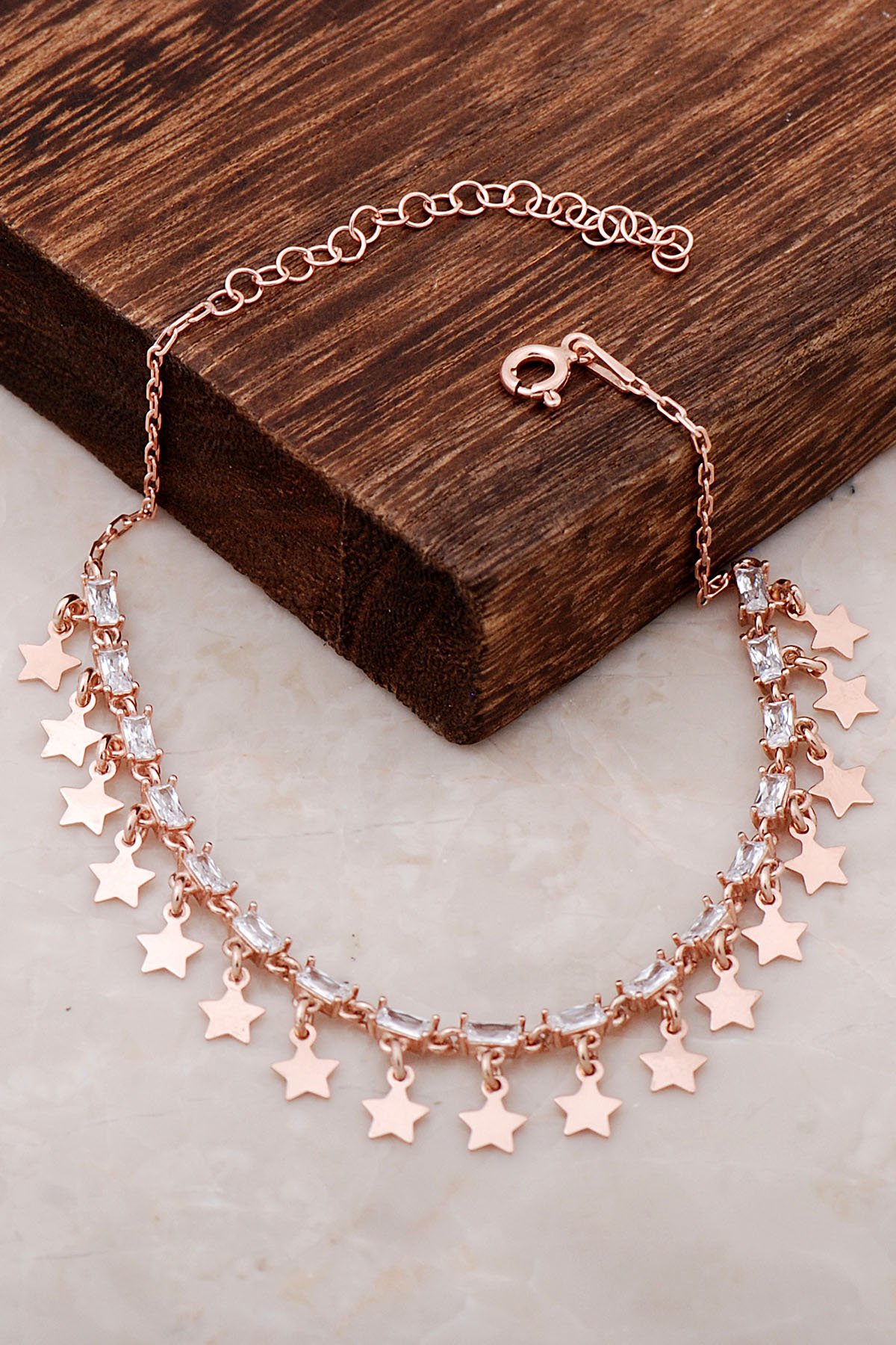 Rose Gümüş Tasarım Halhal 