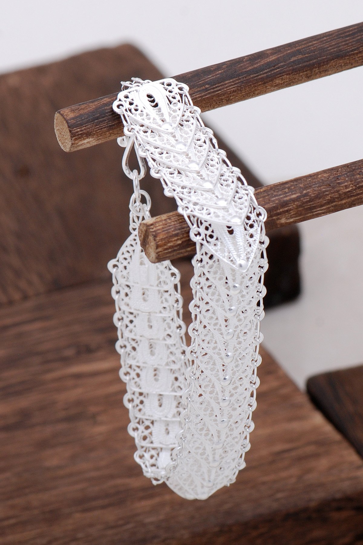 Telkari Tasarım Gümüş Bileklik 3118