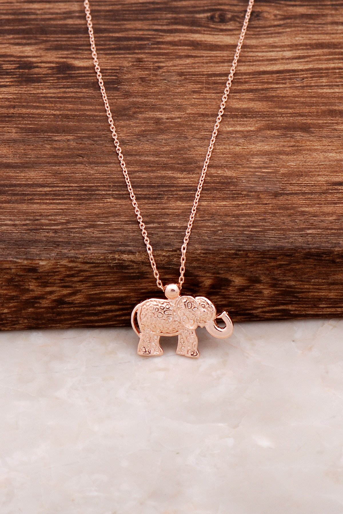 Fil Tasarım Gümüş Kolye 6512