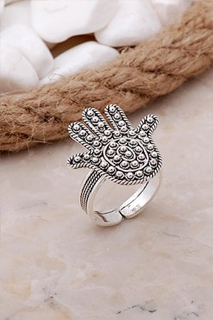 Fatma Ana Eli Gümüş Telkari Yüzük