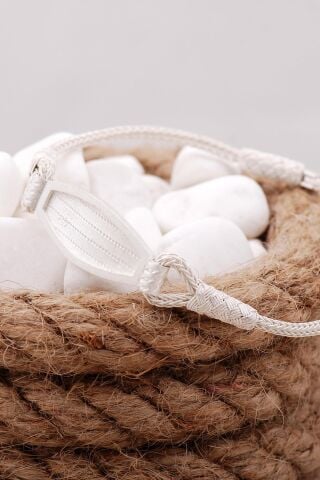 Trabzon Hasırı Kazaziye İşlemeli Gümüş Bileklik 3888