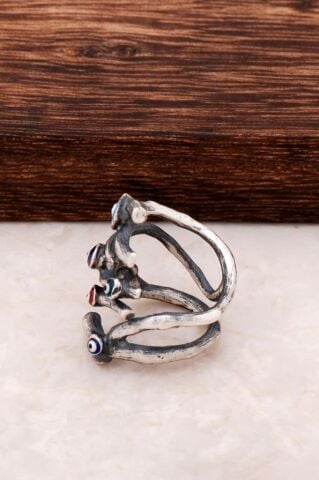 Hayat Ağacı Tasarım Gümüş Yüzük 787