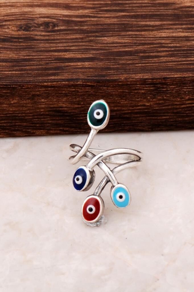 Hayat Ağacı Tasarım Gümüş Yüzük 788