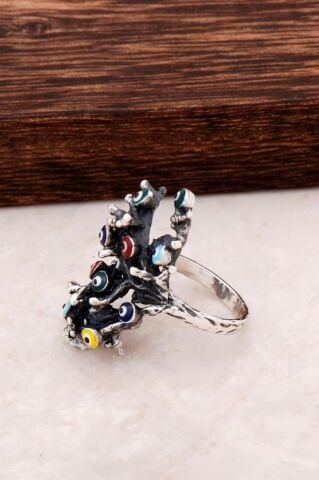 Hayat Ağacı Tasarım Gümüş Yüzük 789