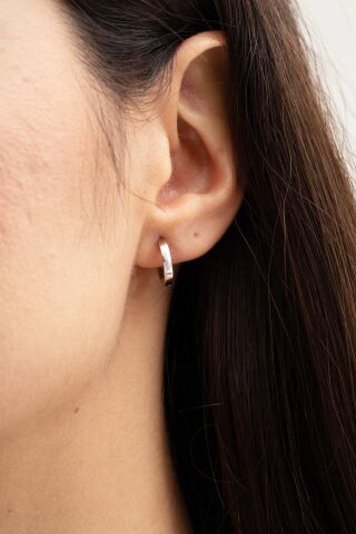 Gümüş 12 Mm Halka Küpe 5146