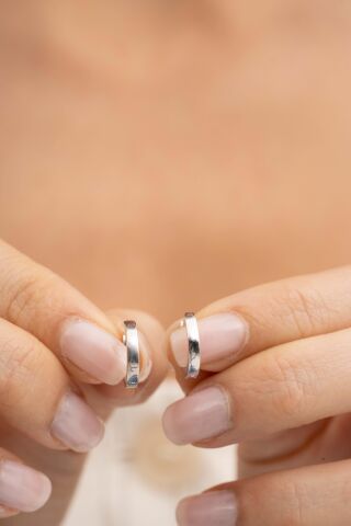 Gümüş 12 Mm Halka Küpe 5146