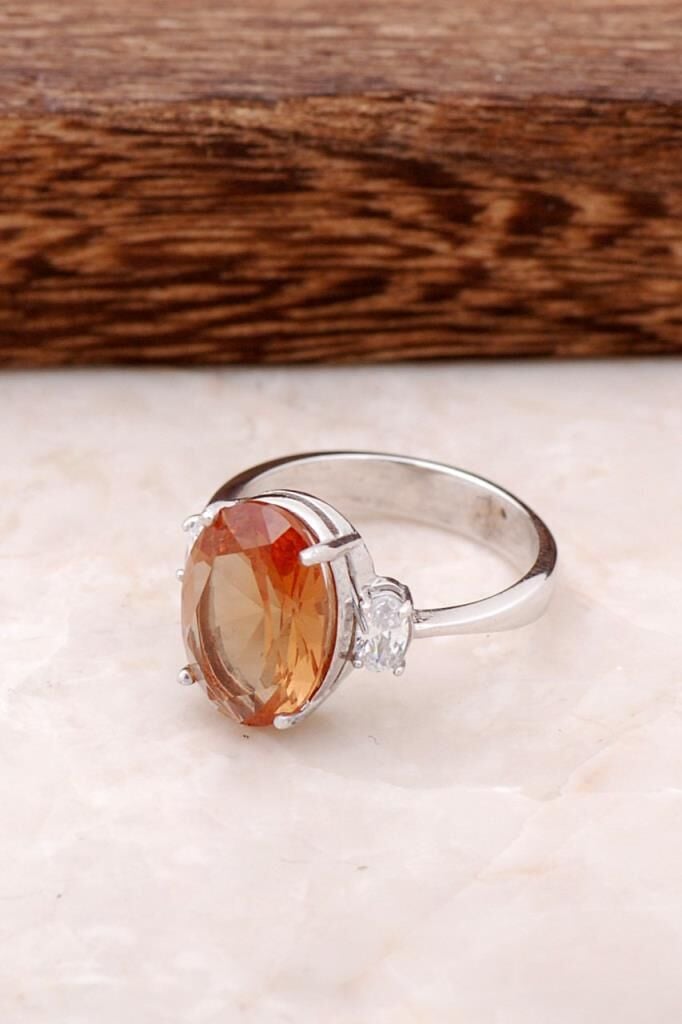 Sultan Taşlı Tasarım Gümüş Yüzük 1774