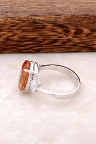 Sultan Taşlı Tasarım Gümüş Yüzük 1774