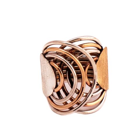 Çılgın Halkalar Tasarım Gümüş Yüzük 1452