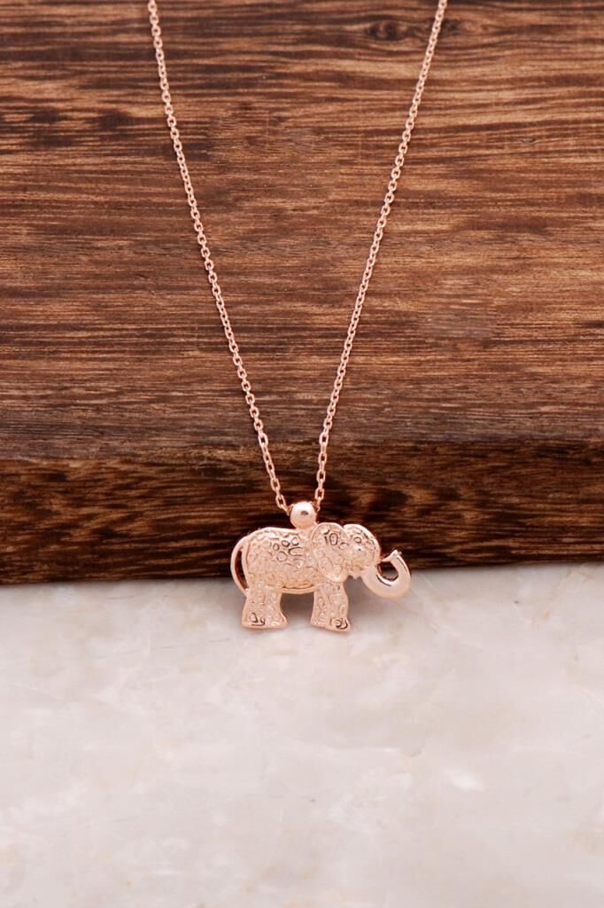 Fil Tasarım Gümüş Kolye 6512