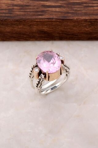 İkizler Burcu Tasarım Çift Yönlü Gümüş Yüzük 806