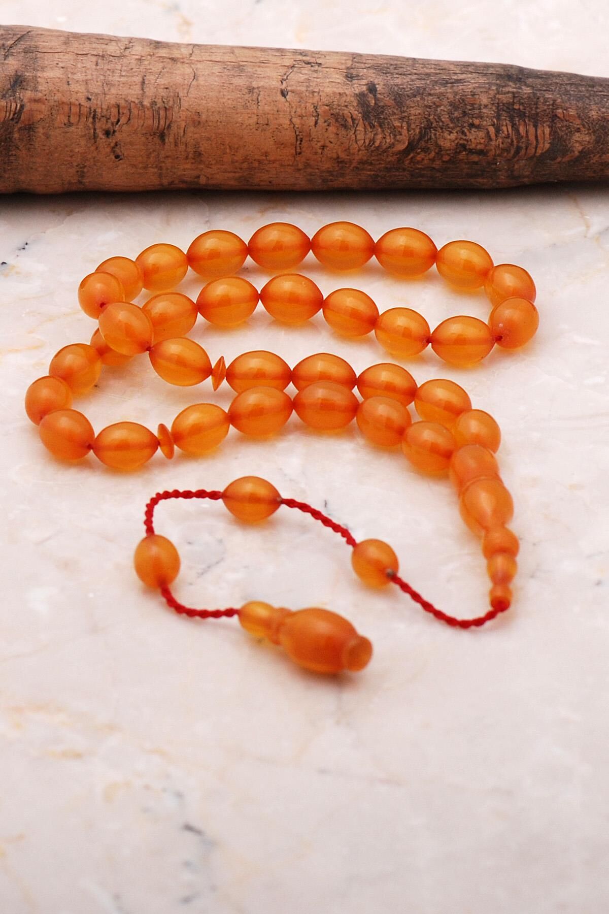 Beyzi Kesim Bilek Boy Mini Kehribar Tesbih 296