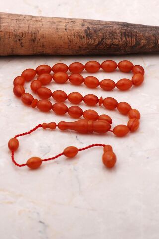 Beyzi Kesim Bilek Boy Mini Kehribar Tesbih 297