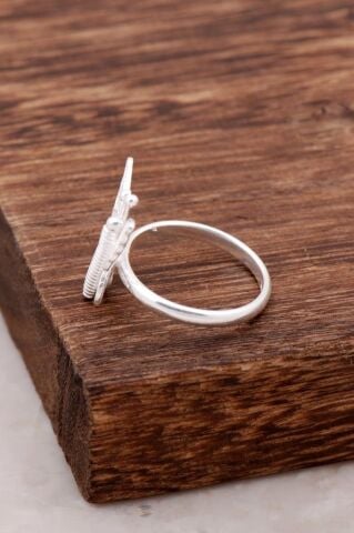 Telkari İşlemeli El Yapımı Gümüş Yüzük 2626