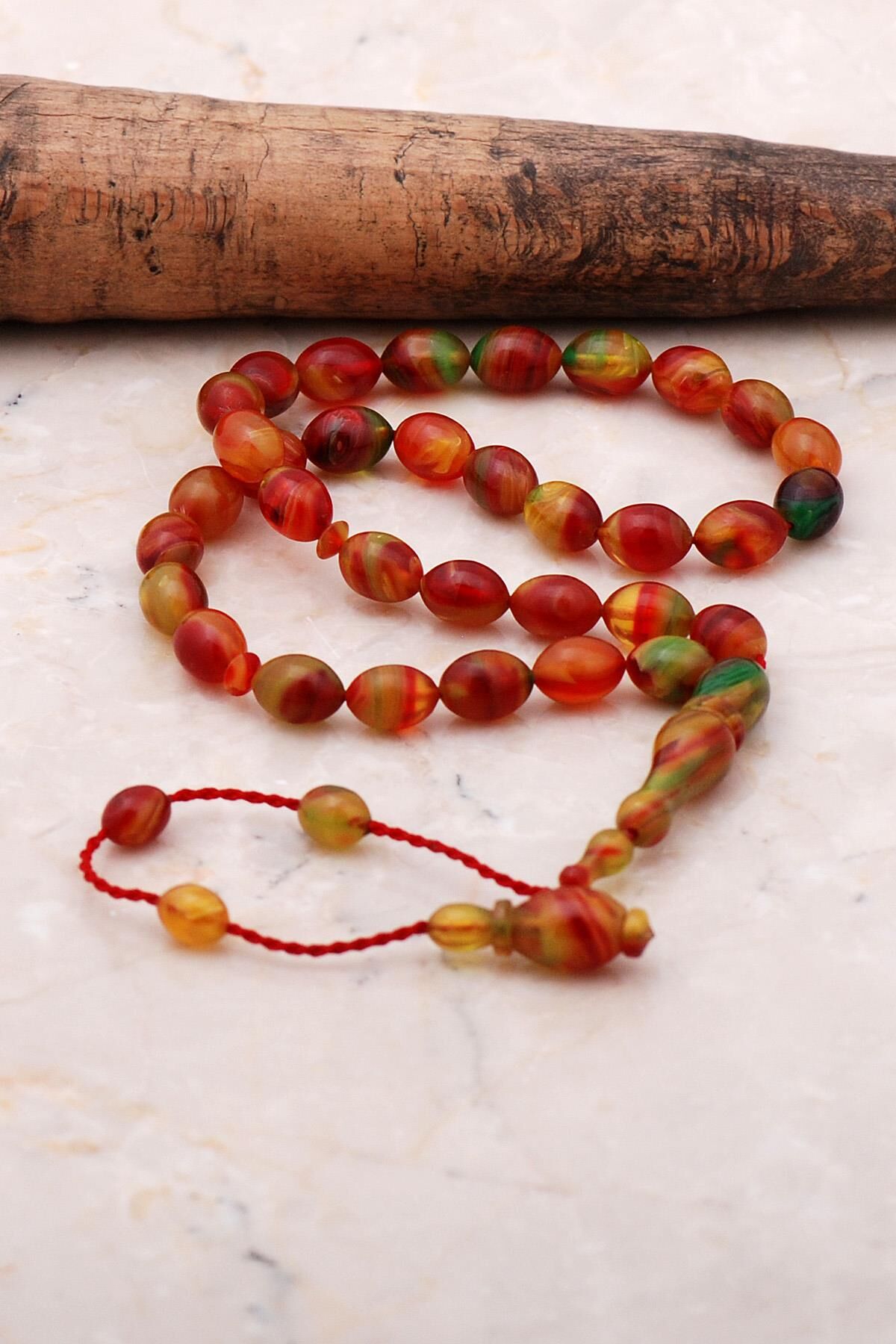 Beyzi Kesim Bilek Boy Mini Kehribar Tesbih 298