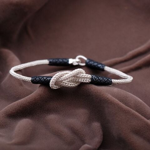 Kazaziye El Sarması Gümüş Bileklik 2082