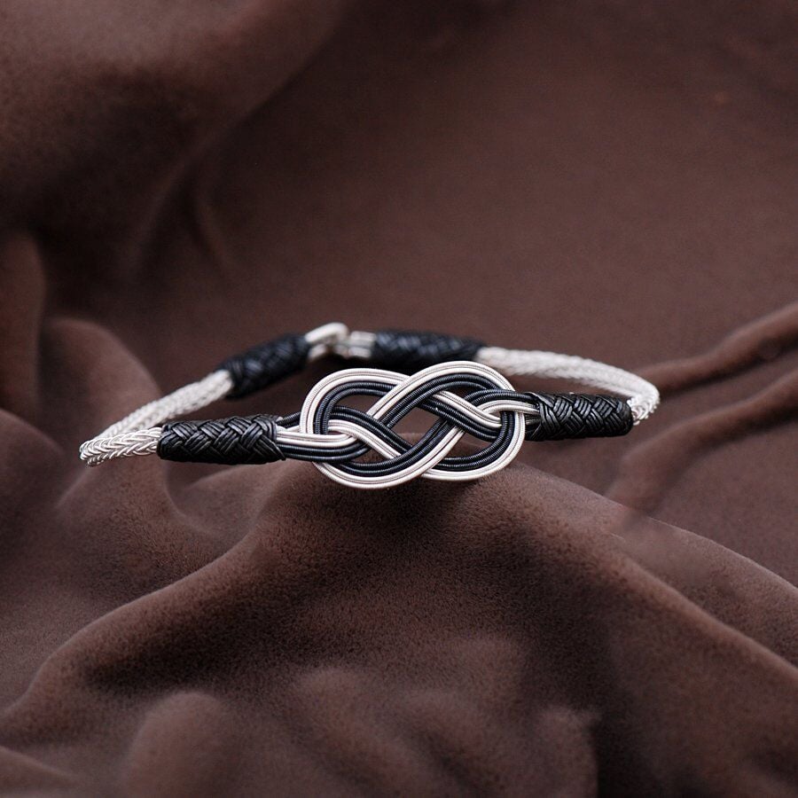 Kazaziye El Sarması Gümüş Bileklik 2083