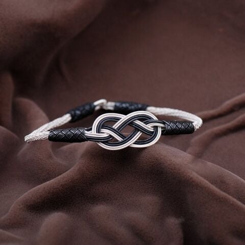 Kazaziye El Sarması Gümüş Bileklik 2083