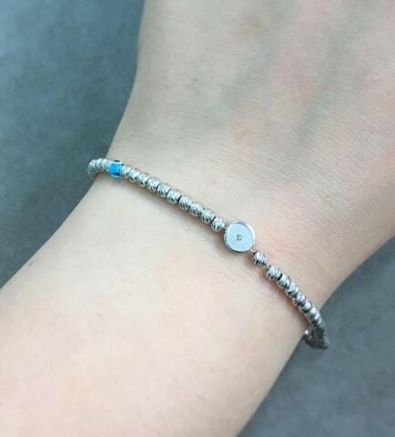 Dorissa Tasarımlı Rodyumlu Gümüş Bileklik 2286