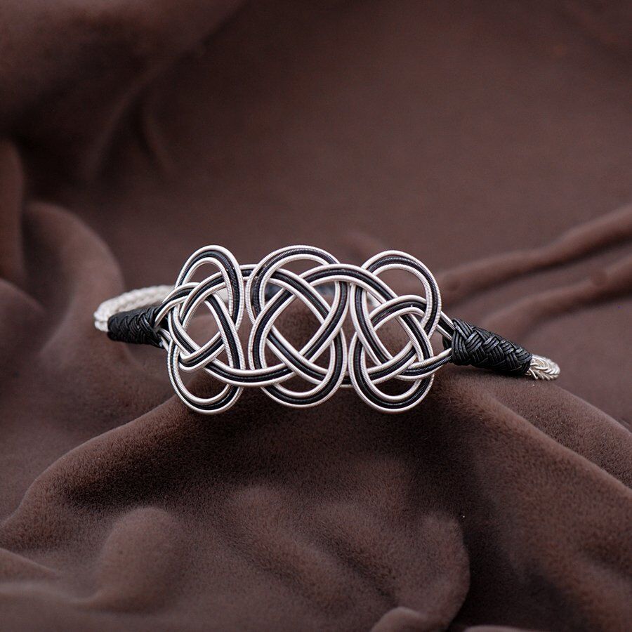 Kazaziye El Sarması Gümüş  Bileklik 2091