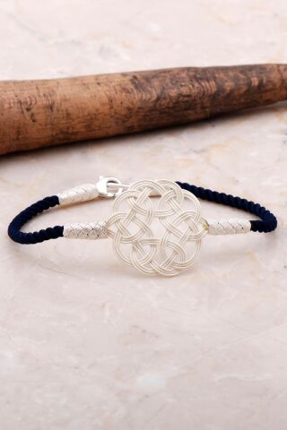 Kazaziye El Sarması Gümüş Bileklik 2096