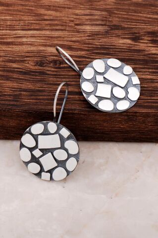 Hera Tasarım Elişi Gümüş Küpe 4268