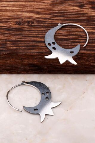 Nar Tasarım Elişi Gümüş Küpe 4270