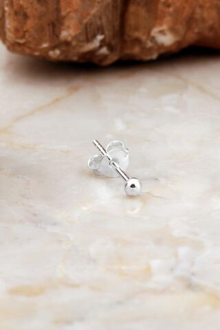 2.5 Mm Gümüş Top Küpe 7076