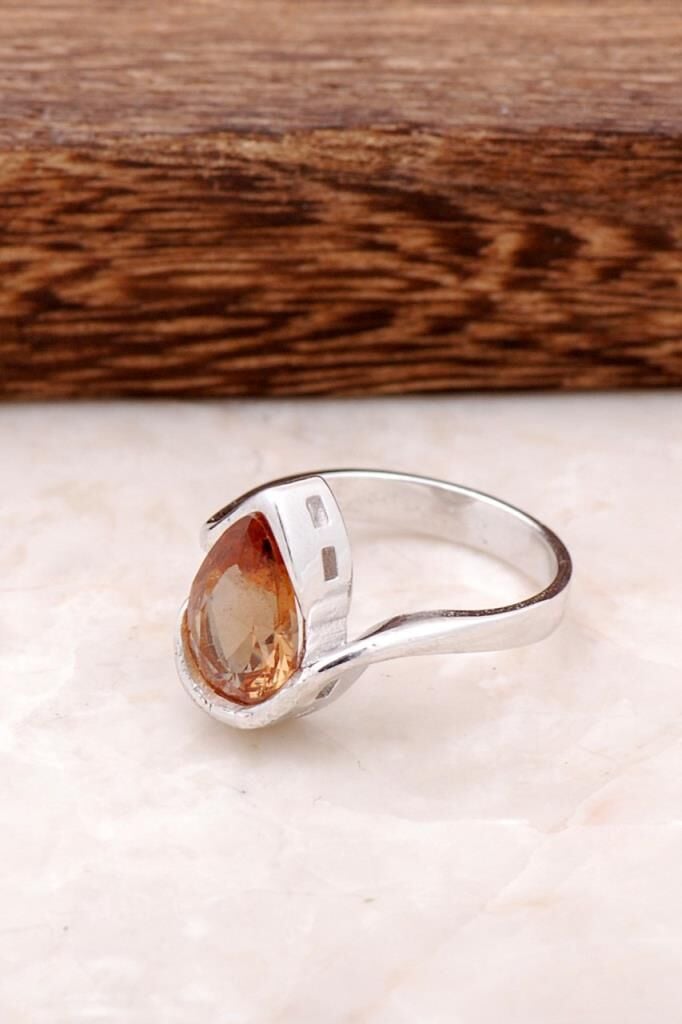 Sultan Taşlı Tasarım Gümüş Yüzük 1777