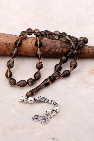 Usta İşi Özel Kesim Kehribar Tesbih 327