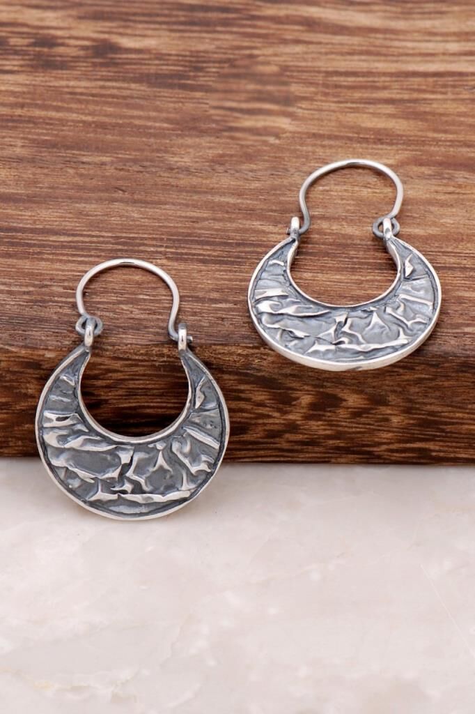 İmera Tasarım Elişi Gümüş Küpe 2605