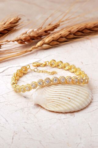 5 mm Elmas Montürlü 925 Ayar Gümüş Bileklik