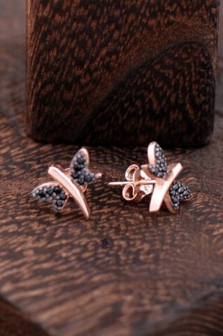 Yusufçuk Rose Gümüş Küpe 2420