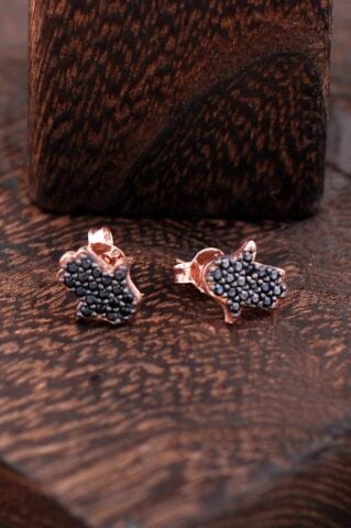 Bereket Eli Rose Gümüş Küpe 2429