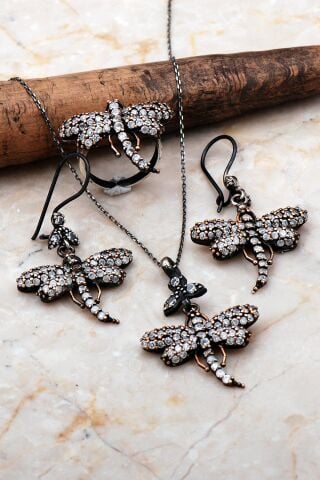 Yusufçuk Elişi Tasarım Gümüş Set 2212