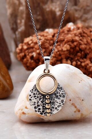 Hero Antik Tasarım Elişi Gümüş Kolye 6541