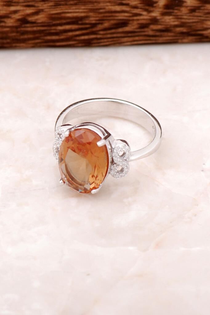 Sultan Taşlı Tasarım Gümüş Yüzük 1780