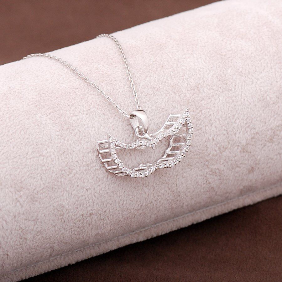 Melek Kanadı Tasarımlı Gümüş Kolye 2951