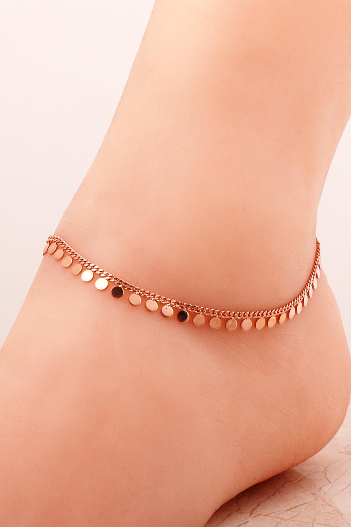 Pullu Rose Gümüş Halhal 230